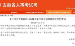 安徽事业单位考试成绩,解析成绩公布与备考策略”